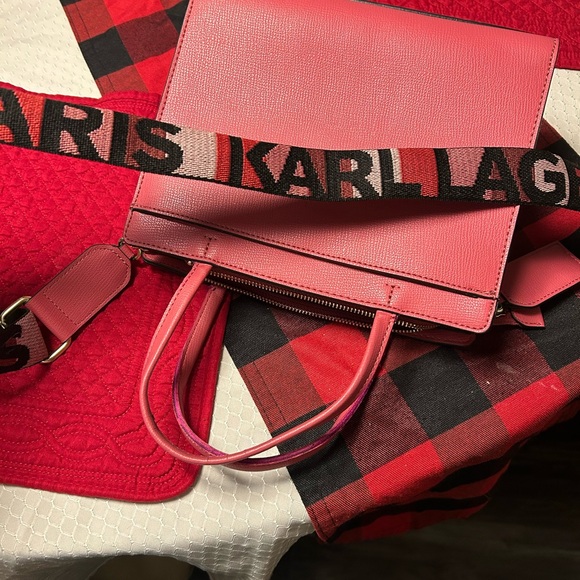 Karl Lagerfeld pink crossbody - Picture 3 of 12